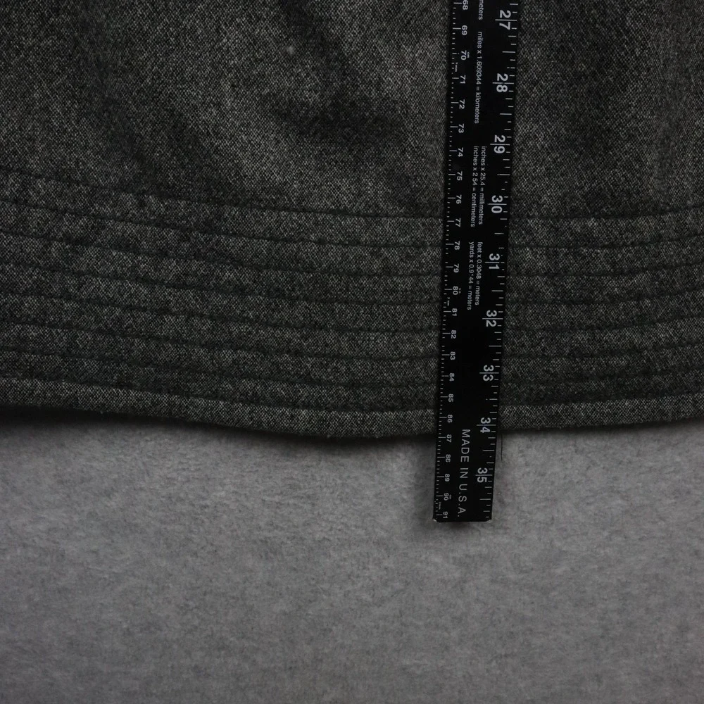 Gap Dress Womens 6 Wool Blend Shift 1/2 Button Casual Lined Dark Gray Sleeveless - Picture 7 of 9